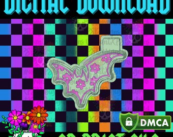 Archivo STL para hacer moldes de margaritas y murciélagos para Freshies y velas