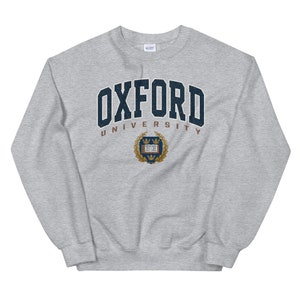 Oxford Sweatshirt, Vintage Sweater gift, College Sweatshirt, Birthday gift, graduation gift, Oxford shirt, gift for friend, fall sweater