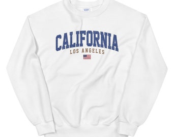 California Sweater, California sweatshirt, Lindo cuello de tripulación, camisa de los Dodgers, Regalo para un amigo, Regalo de sudadera vintage, Sudadera de moda