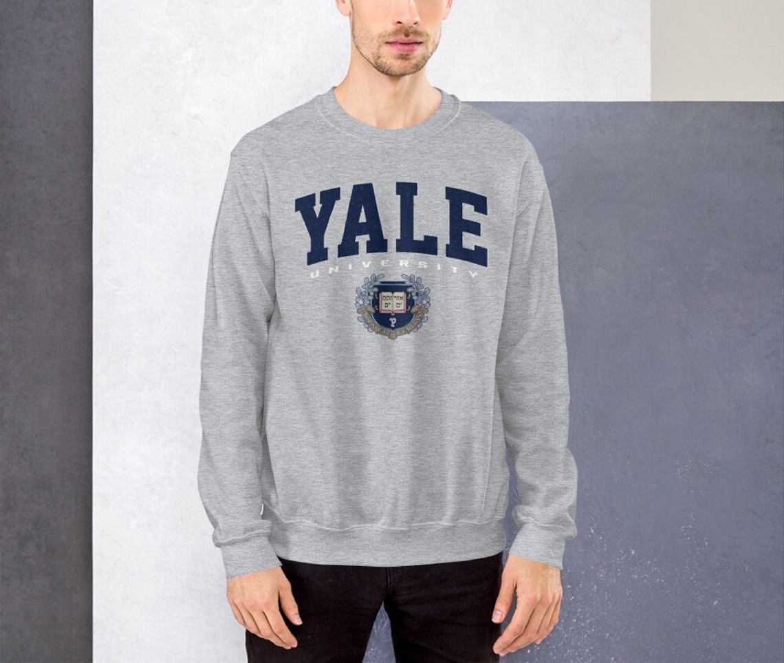 Yale Sweatshirt Yale University Sweater Vintage Sweater Etsy