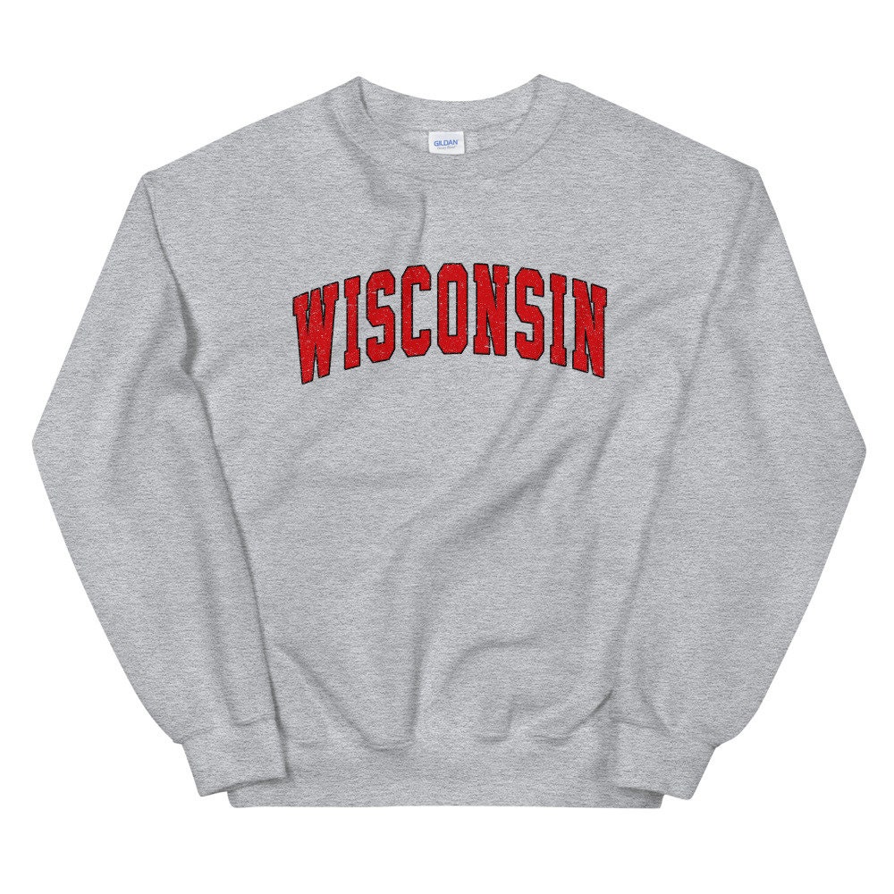 Wisconsin Sweatshirt State Sweater Cute State Shirt Comfy - Etsy