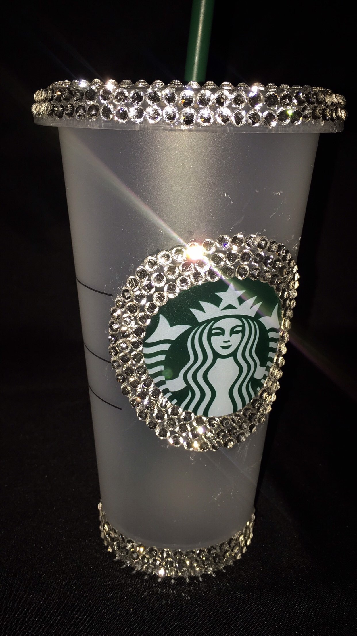 Inside of a Diamond Starbucks Tumbler Etsy