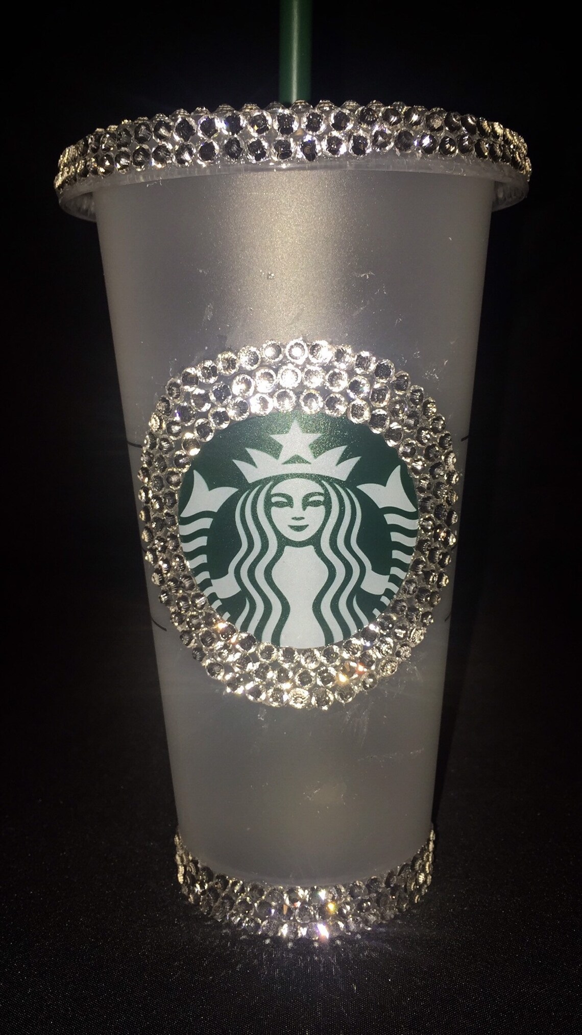 Inside of a Diamond Starbucks Tumbler Etsy