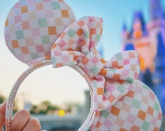 Pastel Checkered Ears