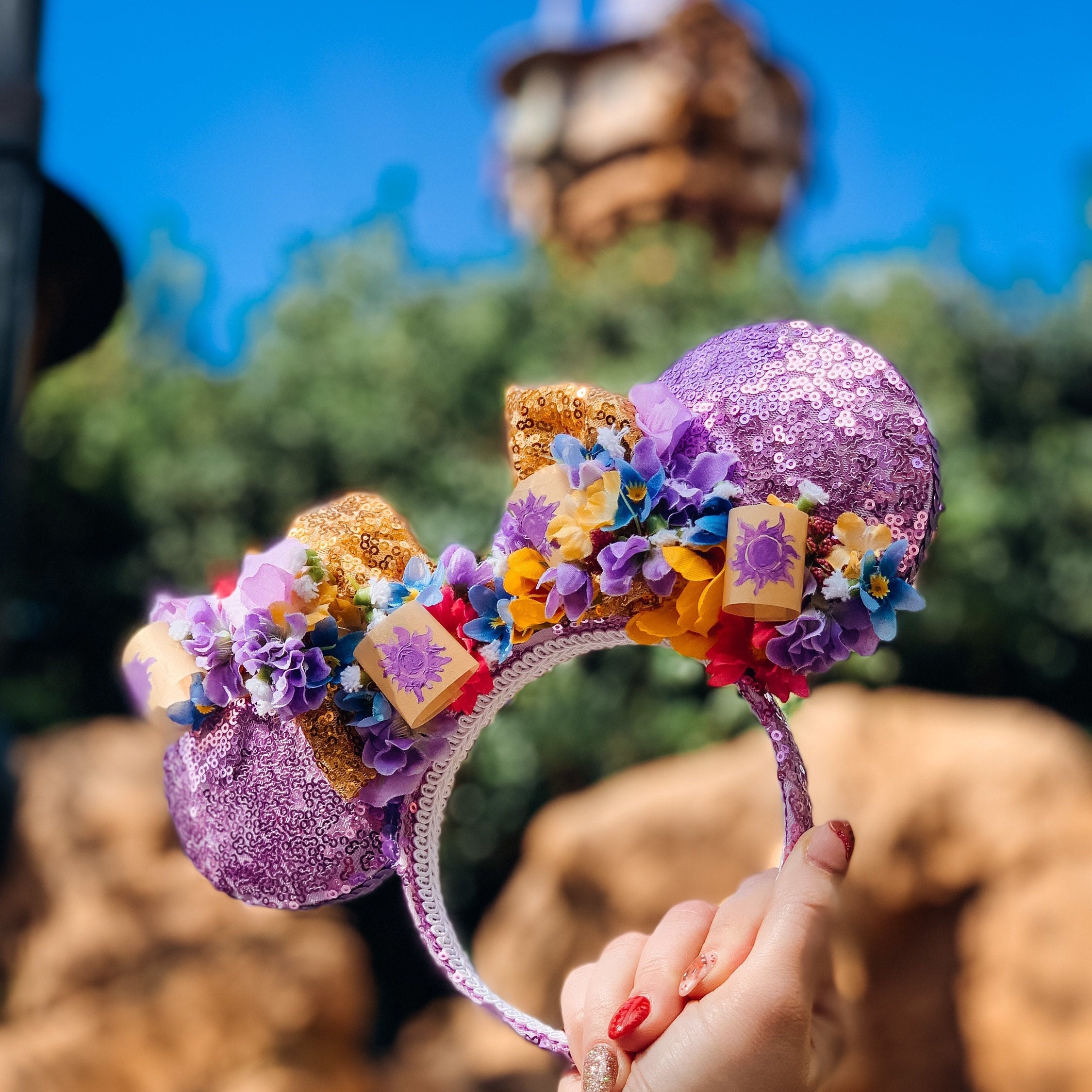 ライトブルー＆コバルトブルーリボンヘアゴム 浴衣 花火 夏祭り  