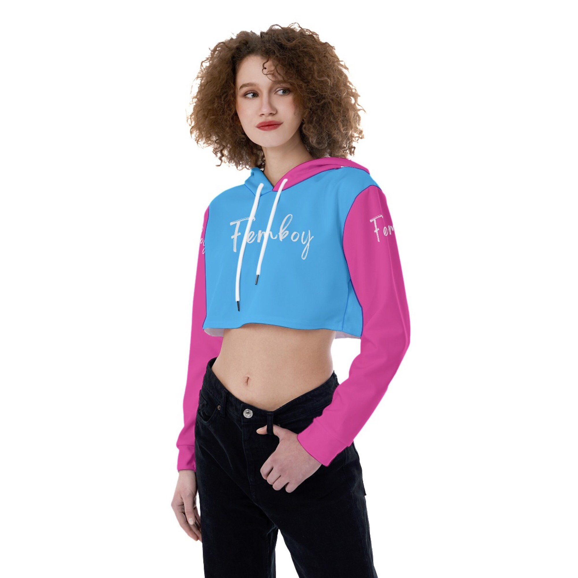 Femboy zip cheap up hoodie