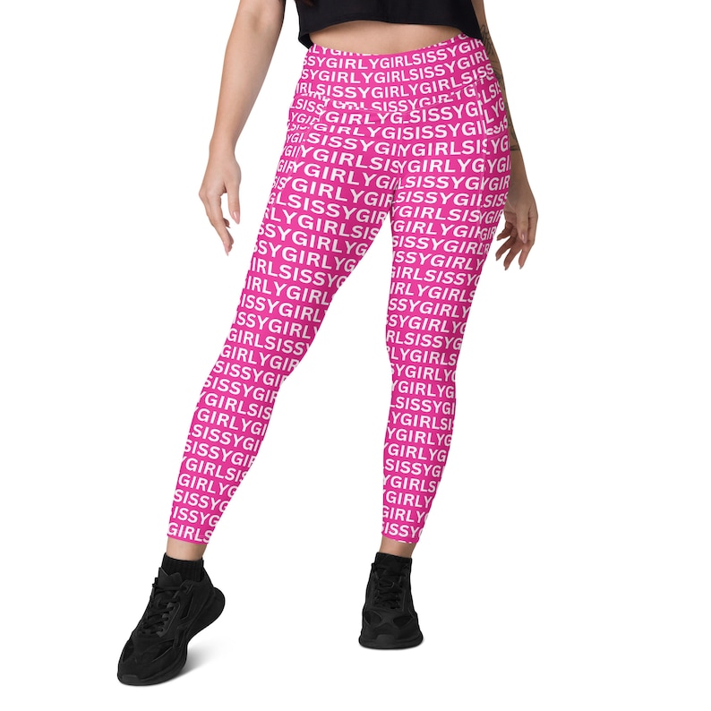 Sissy Girly Girl leggings with pockets