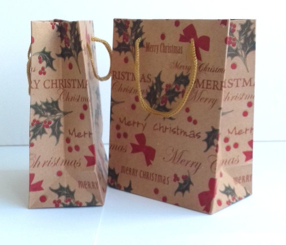 christmas gift bags etsy