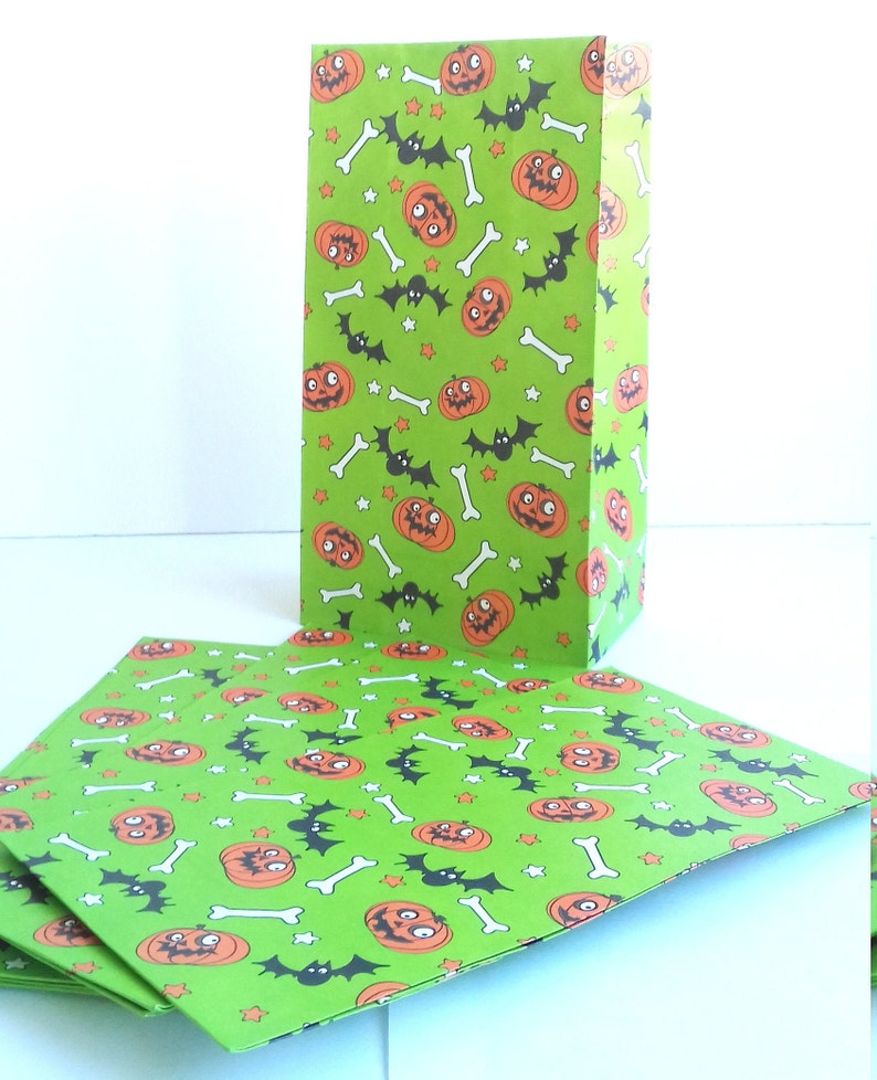 Halloween Paper Treat Bags Party Bags Quality Paper Favour Etsy