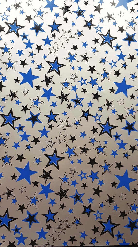 blue and silver wrapping paper