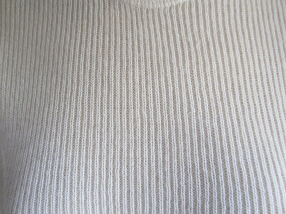 1960s/1970s offwhite Skipullover, 100% wool, size… - image 10