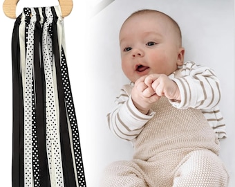 Cinta sensorial de nube en blanco y negro