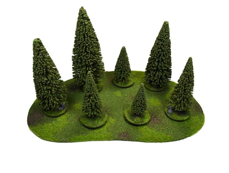 Wargame Terrain Forest Trees Set PAINTED Miniature - Etsy