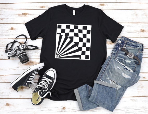 Beautiful Optical Illusion Shirt Gift Geometric Design Etsy