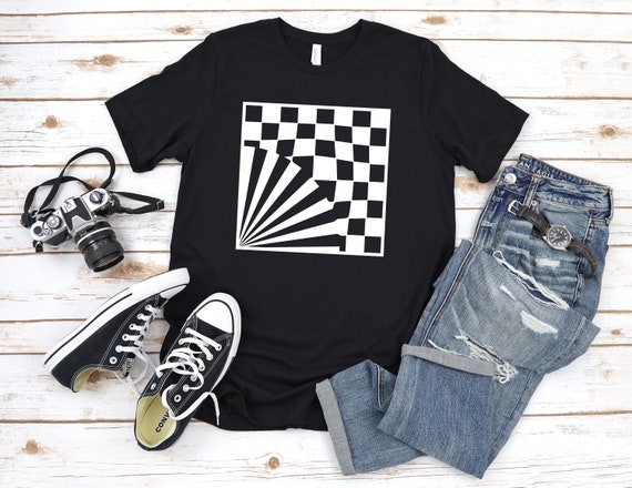 Beautiful Optical Illusion Shirt Gift Geometric Design Etsy