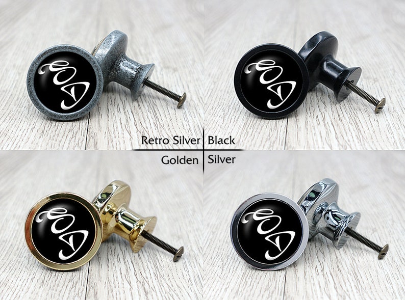 Skull Retro Bronze Dresser Knobs Cabinet Knobs Furniture Knobs 5 Colors to Choose Customized