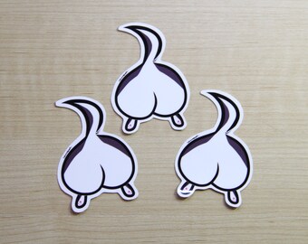 Chubby Husky Butt Sticker Set of 3