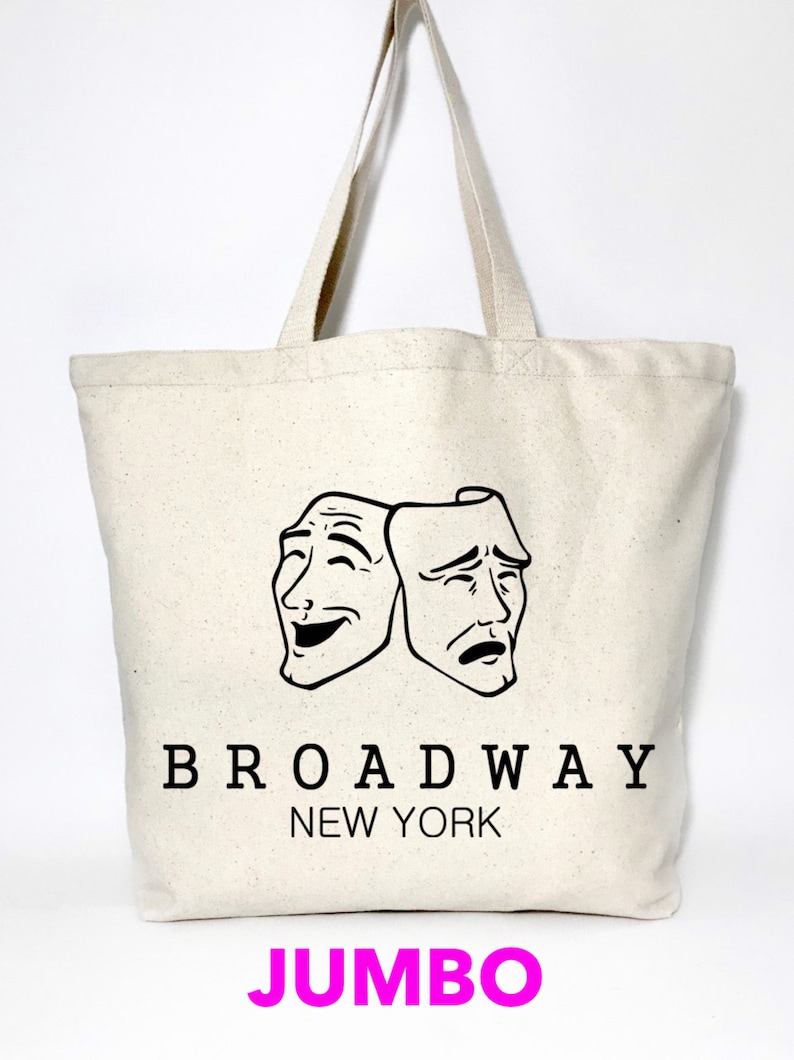 Broadway Jumbo Tote Bag Broadway bag New York souvenir New Etsy