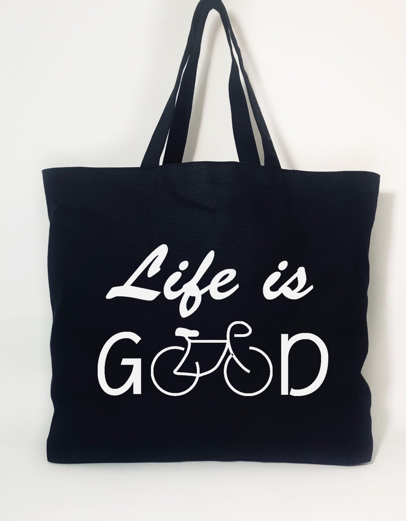 Life is Good Tote Bag Cyclist Birthday gift Cyclist Etsy