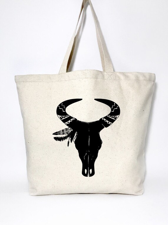 skull beach bag