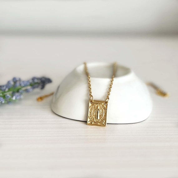 Saint Benedict Scapular Necklace – 18K Gold Filled – Catholic