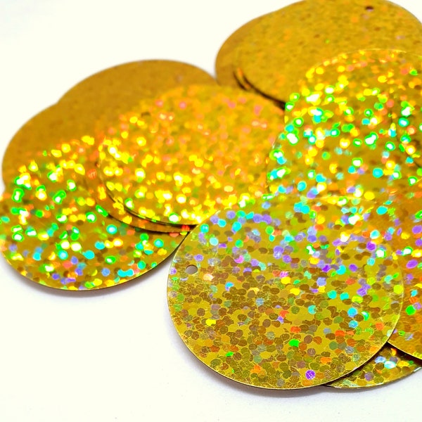 SUPER SEQUINS HOLOGRAM ON TULLE  | 20662-HOLO