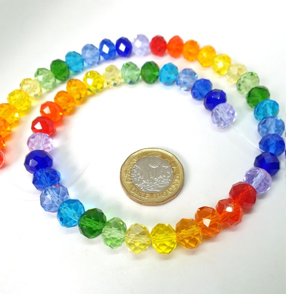 Kit Perline Vetro Cristallo Xinhongo 550 Pezzi - 3/4/6/8mm Per - Foto 6