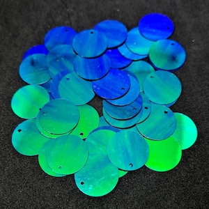 20mm round black AB sequins 5g approx 45pcs