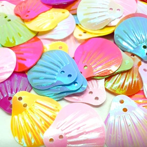 18mm mixed AB sequin shells