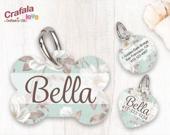 Personalized Pet Tag, Pet ID Tag, Custom Pet tag, Custom Print Tag, Bella, Dog Tag, Cat Tag, Unique Tag