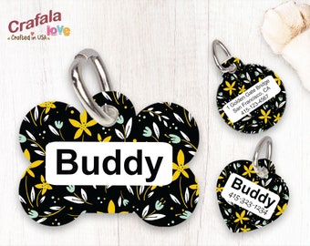 Personalized Pet Tag, Pet ID Tag, Custom Pet tag, Custom Print Tag, Buddy, Dog Tag, Cat Tag, Unique Tag