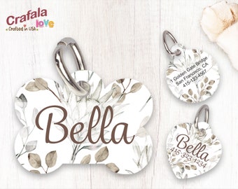 Personalized Pet Tag, Pet ID Tag, Custom Pet tag, Custom Print Tag, Bella, Dog Tag, Cat Tag, Unique Tag
