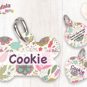 Personalized Pet Tag, Pet ID Tag, Custom Pet tag, Custom Print Tag, Dog Tag, Cat Tag, Unique Tag, Cookie