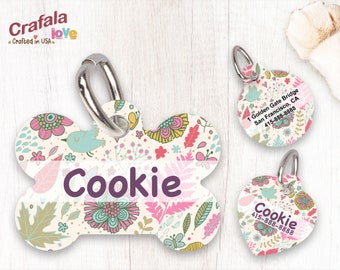 Personalized Pet Tag, Pet ID Tag, Custom Pet tag, Custom Print Tag, Dog Tag, Cat Tag, Unique Tag, Cookie