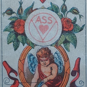 Jeu de cartes à jouer simple bavaroises incomplet de modèle simple par Vereinigte Altenburg-Stralsunder Spielkarten-Fabriken A-G