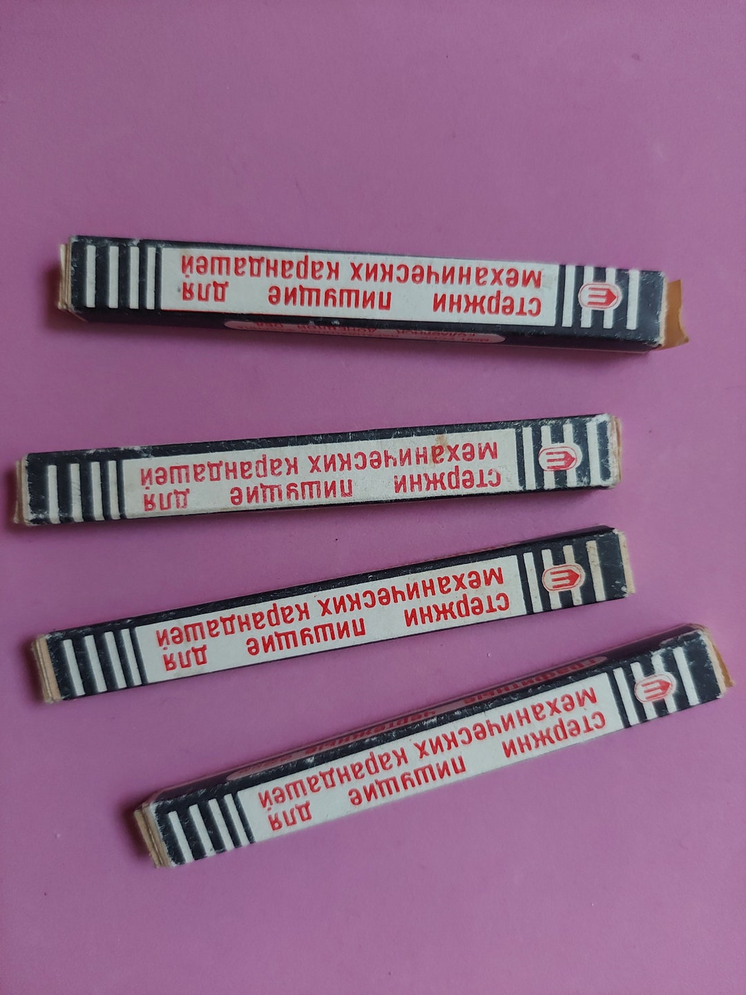 1970 Vintage Ukrainian Graphite Leads, Antique Pencil Lead Refills ...