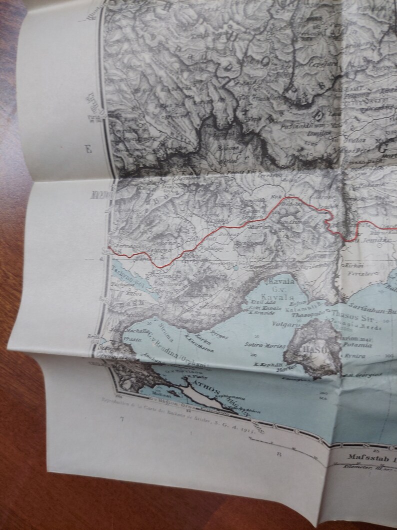 1915 Map of Balkans, 1915 Dated Map Balkan Penninsular North East ...