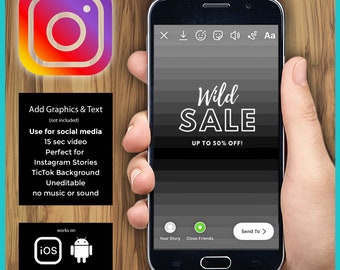 Animation Motion Background DIY Animated Story Video CANVA Compatible Graphique Promotionnel Médias Sociaux Post Instagram Story Contenu Vidéo