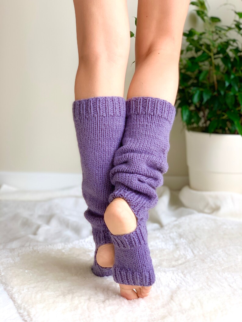Yoga leg warmers Knitting Pattern Knitted socks PDF Instant Etsy