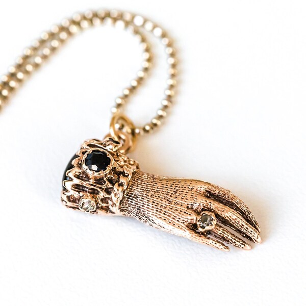 Victorian Hand Charm Etsy