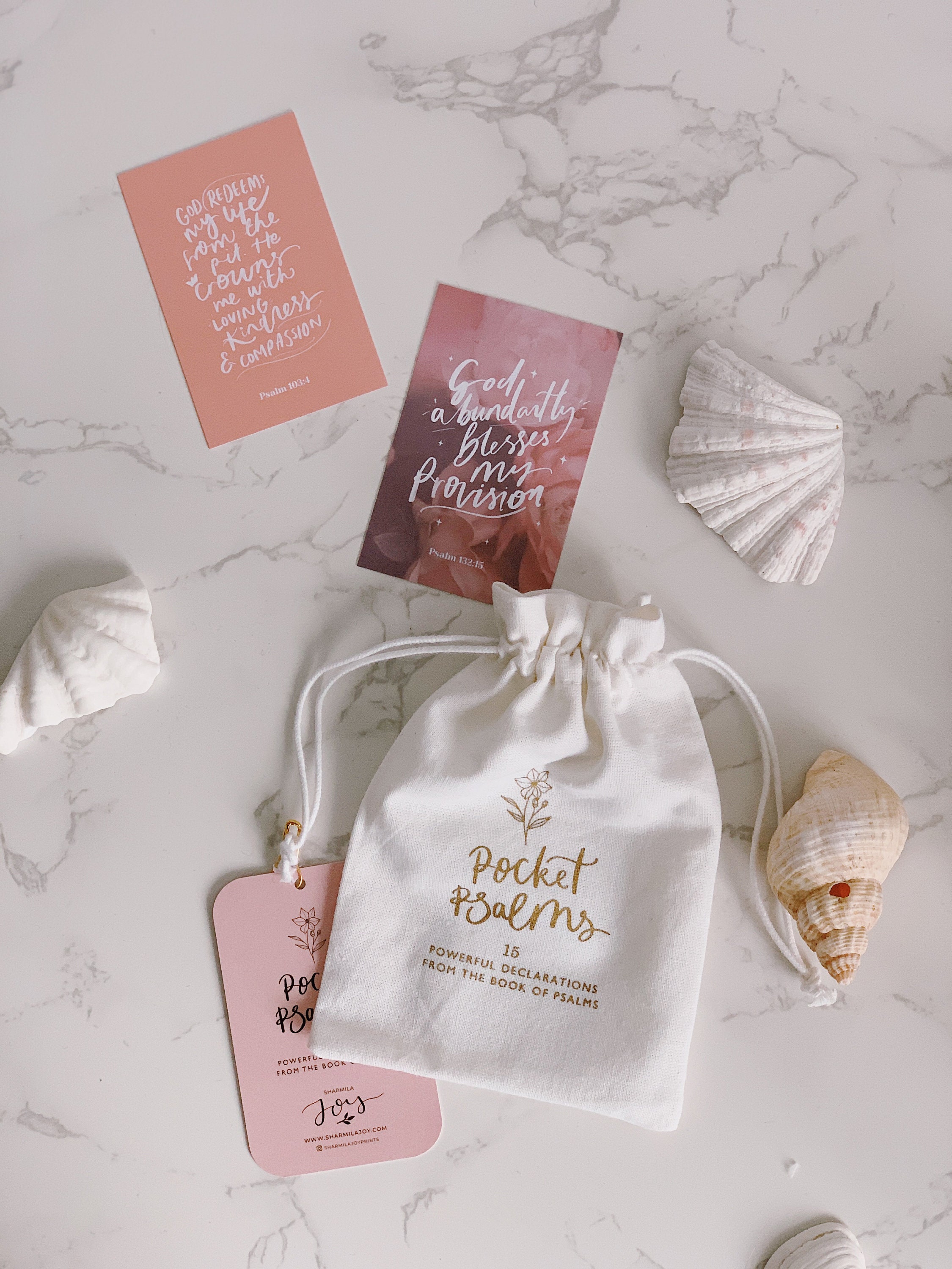 Psalms Scripture Affirmation Cards, Pocket Psalms, Stocking Fillers for women, Declaration Cards, Gifts for Christian Women, Christian Gifts