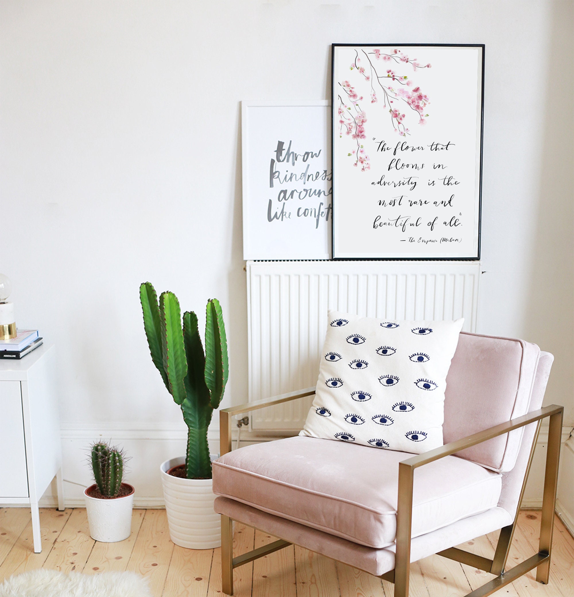 Mulan Quote Print From Disney Movie Japanese Blossom Print Etsy UK