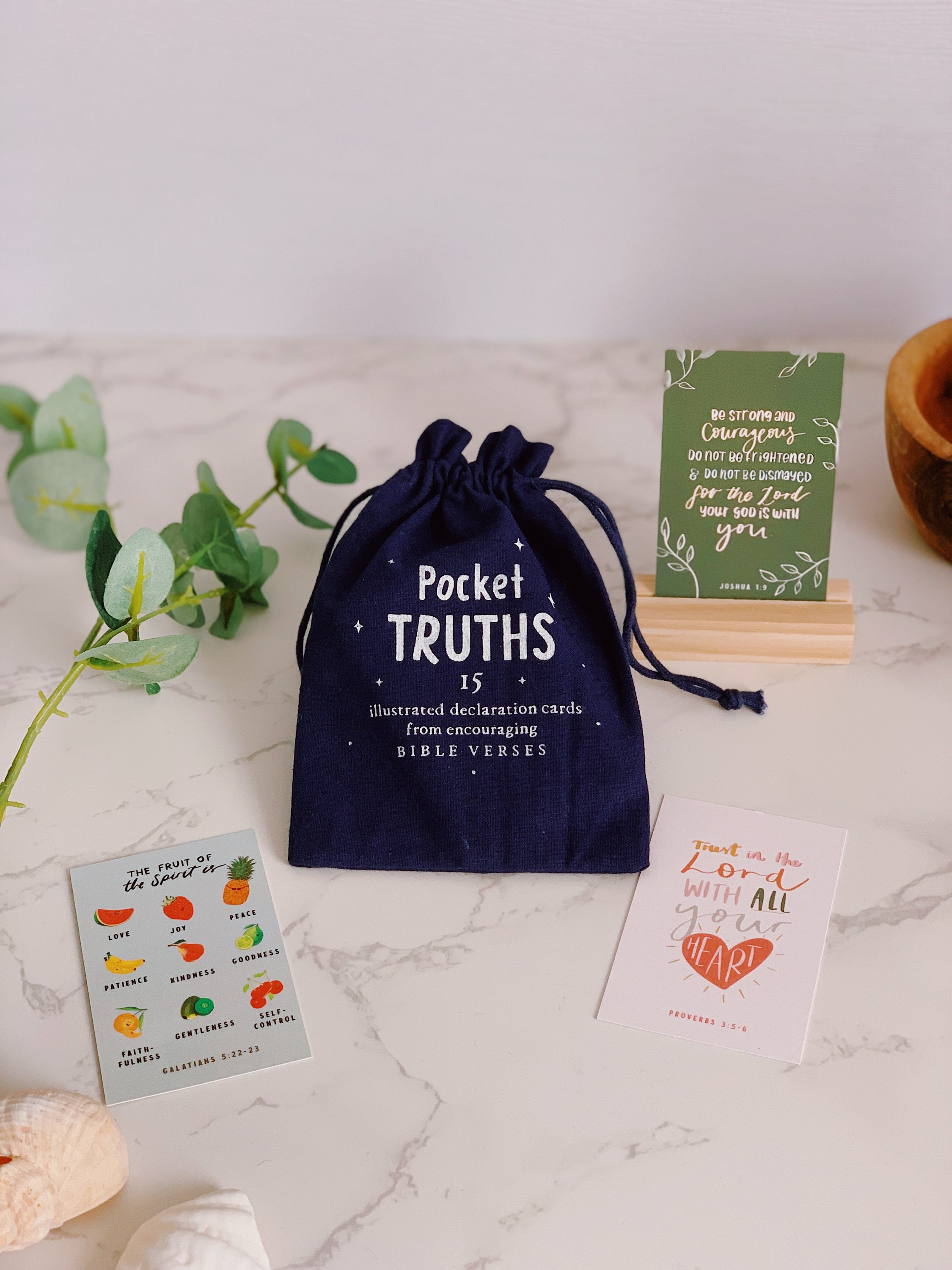 Pocket Truths for Kids, Children&#39;s Faith-based Affirmation Cards, Memory Verse Cards, Christian gift for Children, Kids Declaration Cards