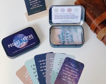 Scripture Gift for Men, Bible Verse Cards, Stocking Fillers for Men, Declaration Cards, Gifts for Christian Men, Christian Gifts, Male Gift
