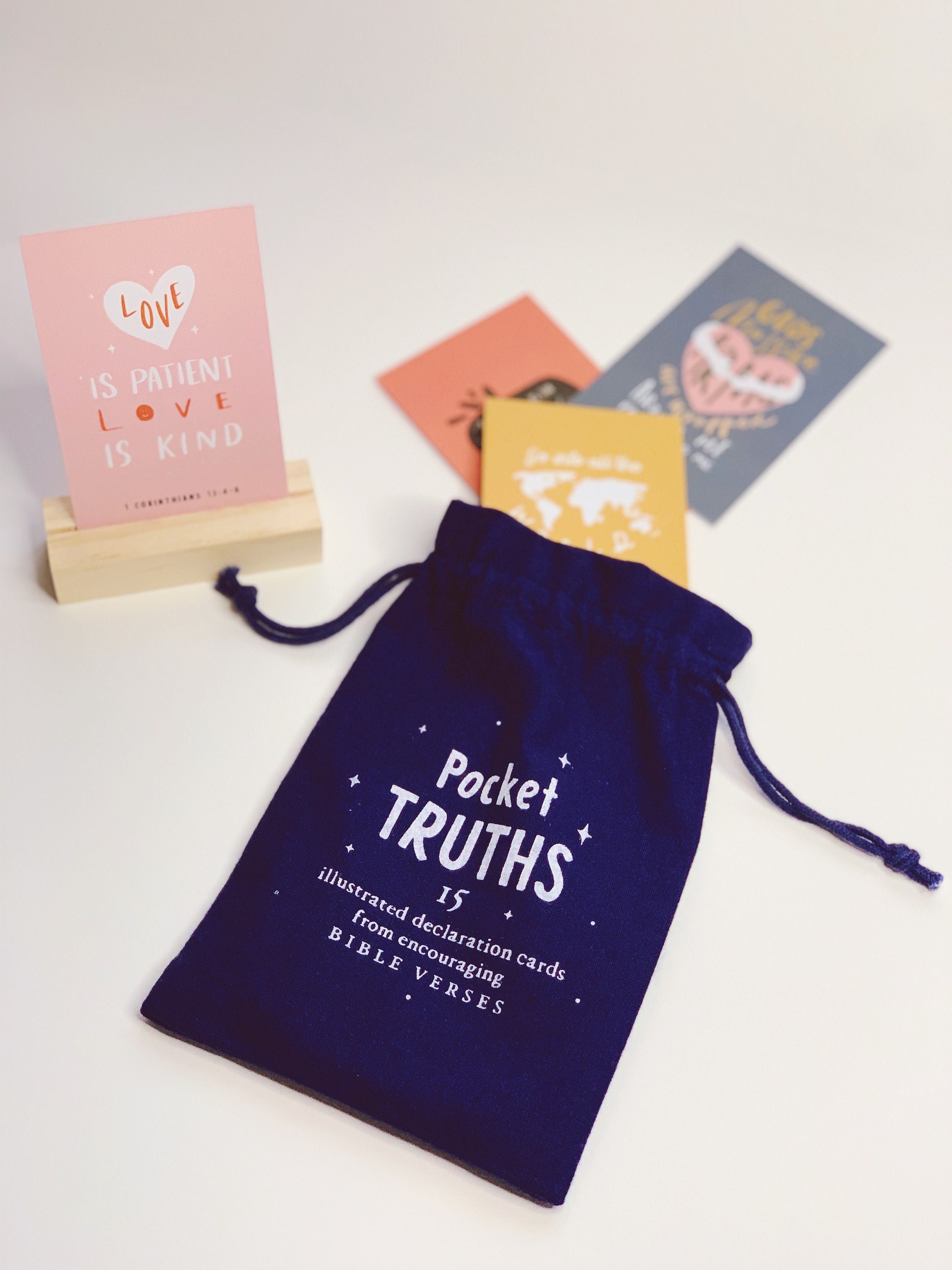 Pocket Truths for Kids, Children&#39;s Faith-based Affirmation Cards, Memory Verse Cards, Christian gift for Children, Kids Declaration Cards
