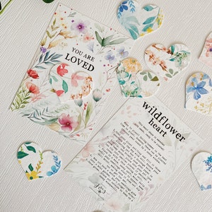 Regalo a granel de la Iglesia del Día de la Madre, Regalos del Domingo de Madre, Corazones de flores silvestres, Regalo a granel de la Iglesia, Día de las Madres Cristianas, Regalo para la Congregación