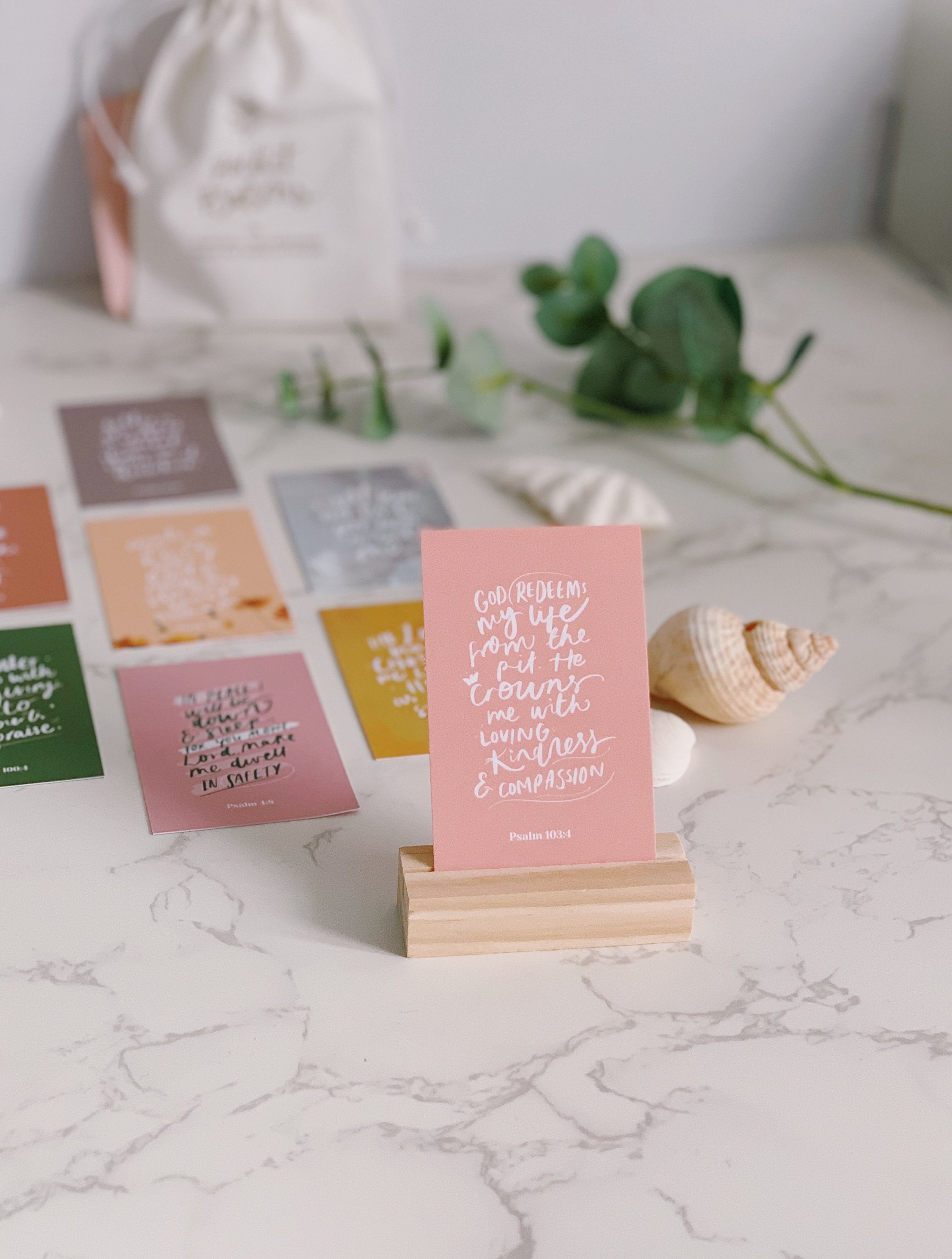 Psalms Scripture Affirmation Cards, Pocket Psalms, Stocking Fillers for women, Declaration Cards, Gifts for Christian Women, Christian Gifts