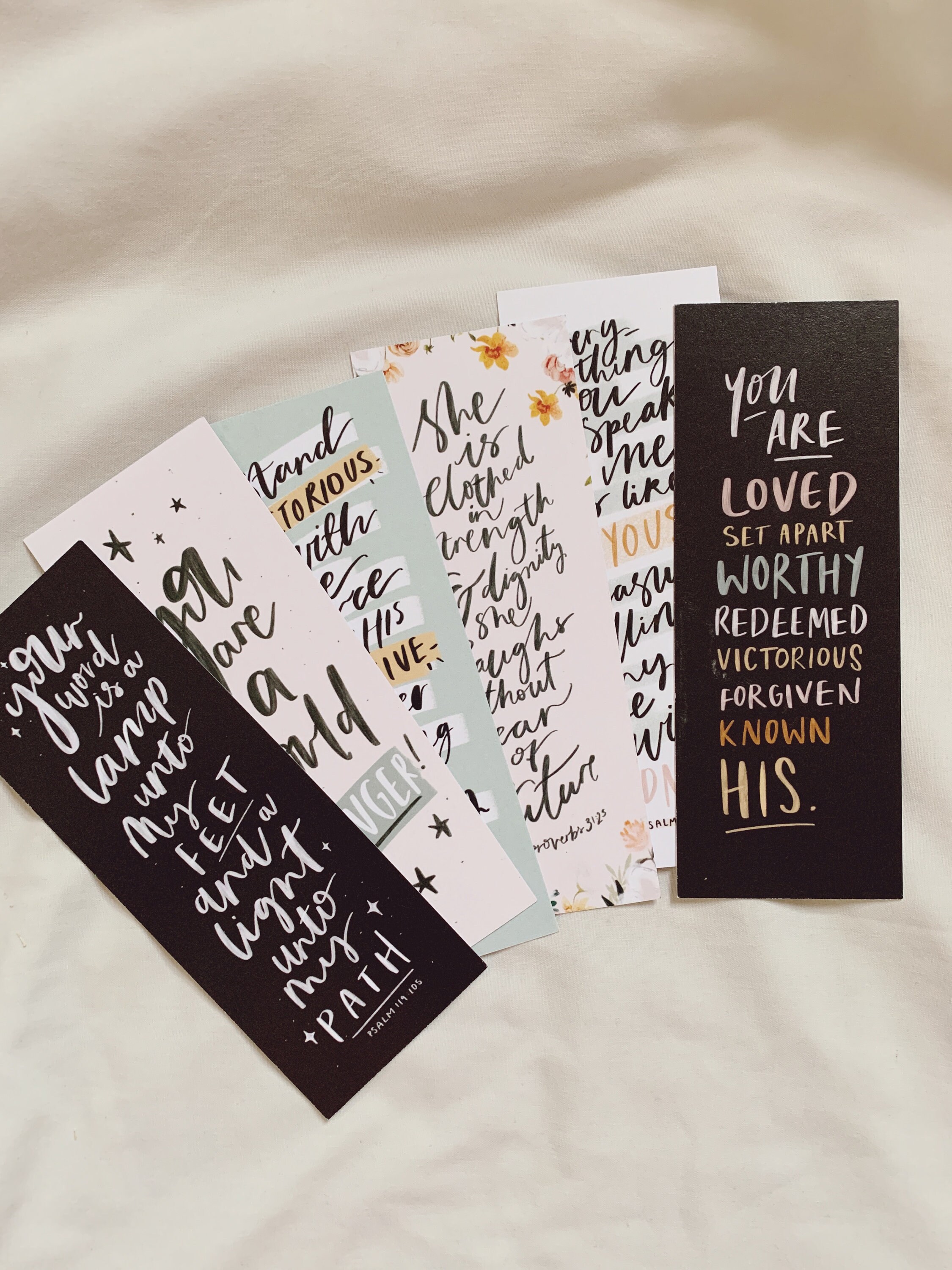 Or Office Scripture Memory Card Set With Stand In Blue Design For Christian Gifts Home Decor