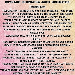 CUSTOM SUBLIMATION PRINTS, Sublimation Transfers, Print On Demand, No Minimum image 5