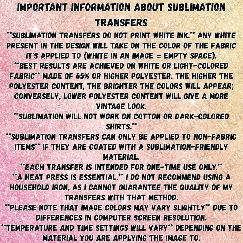 CUSTOM SUBLIMATION PRINTS, Sublimation Transfers, Print On Demand, No Minimum image 5